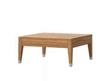 DESERT - Low square teak coffee table by Atmosphera