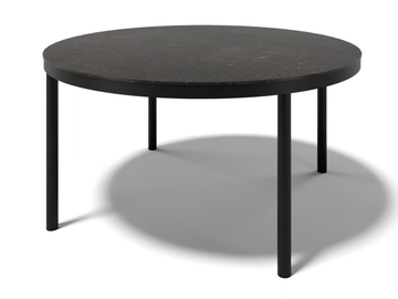 DULTON - Round aluminium and stoneware table by Atmosphera