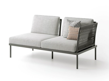 FLASH LEFT 2P - 2 seater fabric garden sofa by Atmosphera