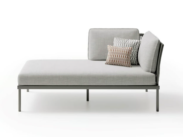 FLASH RIGHT CORNER CHAISE LONGUE - Fabric Garden daybed by Atmosphera