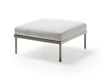FLASH - Square fabric garden pouf by Atmosphera