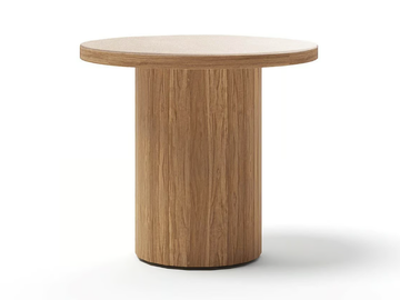 FRISBEE - Round teak garden side table by Atmosphera