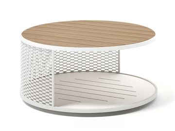 SWITCH - Round aluminium garden side table by Atmosphera