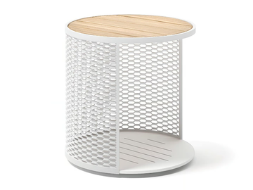 SWITCH - Round aluminium garden side table by Atmosphera