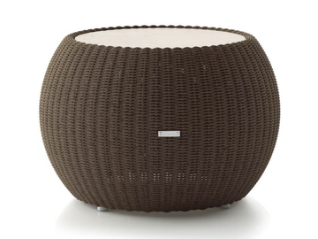 TWIGA - Round low polyethylene garden side table by Atmosphera
