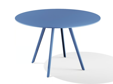 GAO - Round powder coated steel table by BABEL D