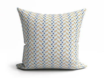 Geometric cushion - Geometric fabric cushion by BABEL D