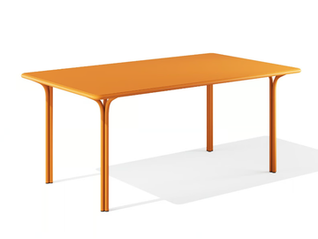 JOS - Rectangular powder coated steel table by BABEL D