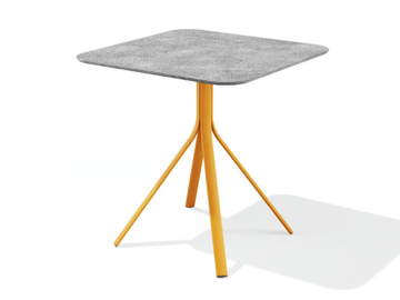 MELIK - HPL table with 4-star base by BABEL D