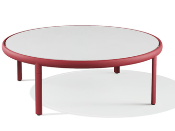 MELIK - Low powder coated steel coffee table with HPL top by BABEL D