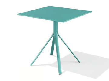 MELIK - Powder coated steel table with 4-star base by BABEL D