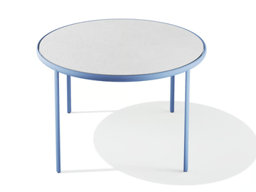 MELIK - Powder coated steel table with HPL top by BABEL D