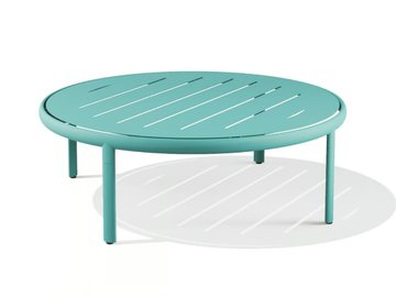 MELIK - Round powder coated steel coffee table by BABEL D