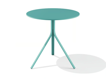 MELIK - Round powder coated steel table by BABEL D