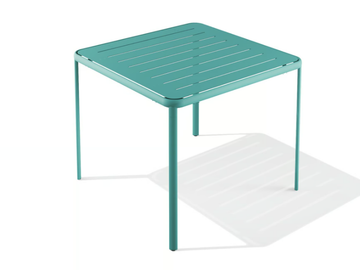 MELIK - Square powder coated steel table by BABEL D
