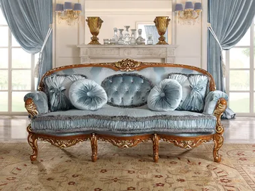 DAVID - 3 seater fabric sofa by Barnini Oseo