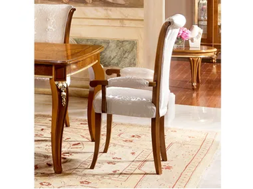 DIAMANTE - Upholstered fabric chair with armrests by Barnini Oseo