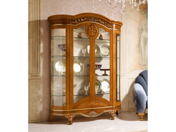 DIAMANTE - Wood veneer display cabinet by Barnini Oseo