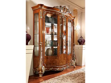 FIRENZE - Wood veneer display cabinet by Barnini Oseo