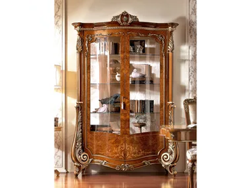 FIRENZE - Wood veneer display cabinet by Barnini Oseo