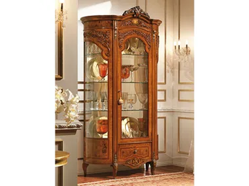REGGENZA LUXURY - Wood and glass display cabinet by Barnini Oseo