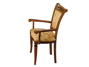 REGGENZA - Upholstered fabric chair with armrests by Barnini Oseo