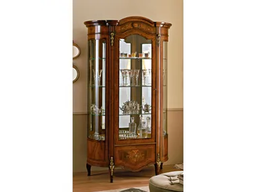 REGGENZA - Wood veneer display cabinet by Barnini Oseo