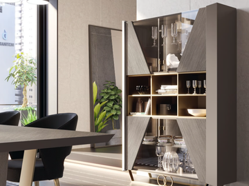 ROBERTO BARNINI - Honeycomb display cabinet by Barnini Oseo