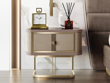 ROBERTO BARNINI - Rectangular wooden bedside table by Barnini Oseo