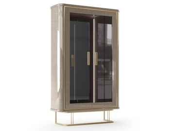 ROBERTO BARNINI - Wooden display cabinet with integrated lighting by Barnini Oseo
