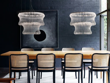 CROWN - Venetian crystal pendant lamp by Barovier&Toso