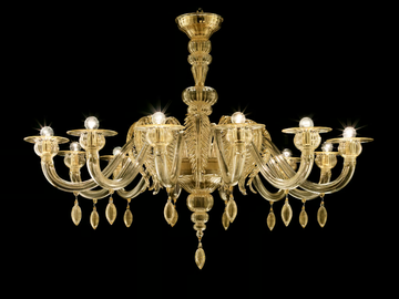 FEZ - Venetian crystal chandelier by Barovier&Toso