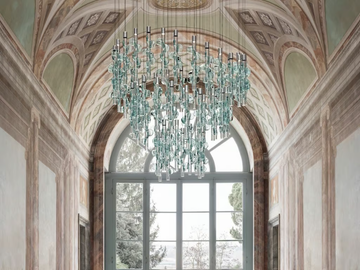 GERMOGLI - Venetian crystal pendant lamp by Barovier&Toso