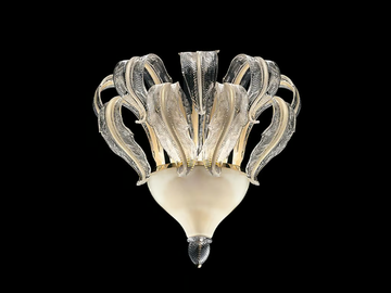 PIUME - Venetian crystal wall lamp by Barovier&Toso