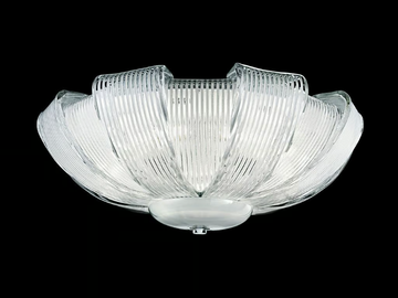 PLISSÉ - Venetian crystal ceiling lamp by Barovier&Toso