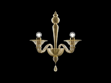 VALIANT - Venetian crystal wall lamp by Barovier&Toso