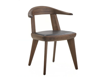 BRUTUS - Solid wood chair with armrests by BassamFellows