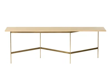 PLANK - Wood console table with metal base by BassamFellows