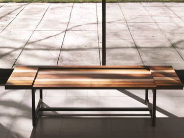 STRIPE - Solid wood bench by BassamFellows