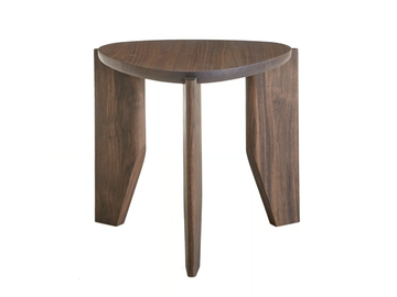 TRIGON - Triangular solid wood side table by BassamFellows
