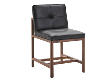 WOOD FRAME DINING - Wood and upholstered chair by BassamFellows