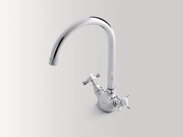 ALDEN - Countertop 1 hole washbasin tap with adjustable spout by BATH&BATH
