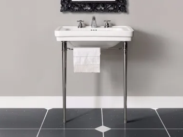 DESDEMONA - Console washbasin with towel rail by BATH&BATH