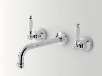 DOVER - 3 hole wall-mounted washbasin tap by BATH&BATH