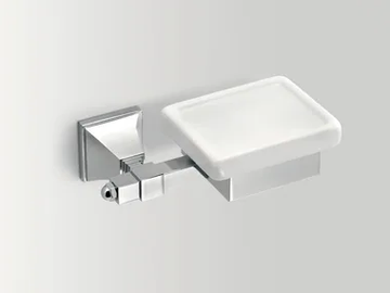 TIMELESS - Wall-mounted ceramic soap dish by BATH&BATH