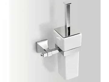 TIMELESS - Wall-mounted ceramic toilet brush by BATH&BATH