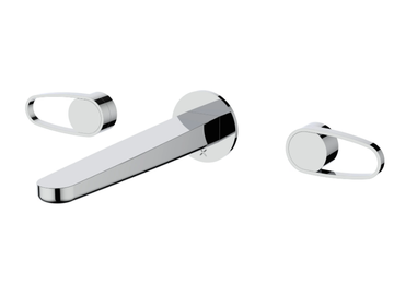LAZO - 3 hole wall-mounted washbasin mixer by bathroom brands