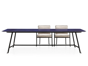 BOREA - Rectangular garden table with lava stone by B&B Italia Outdoor