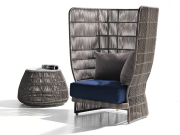 CANASTA '13 - High-back polyethylene garden armchair by B&B Italia Outdoor