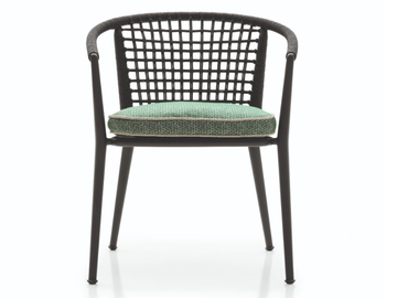 ERICA '19 - Stackable garden chair with armrests by B&B Italia Outdoor